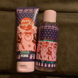 Bath and body set. Scented mist and lotion
